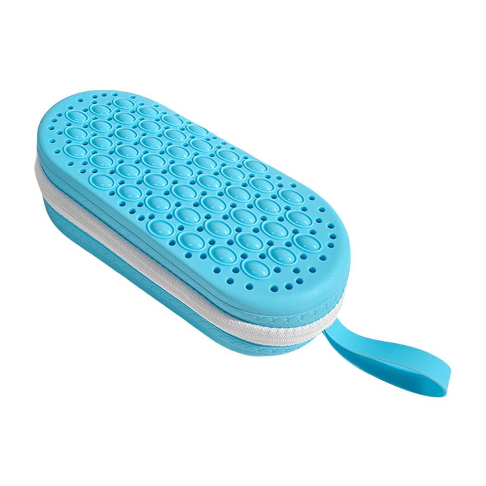 Silicone Protective Cases with Drain Hole Carrying Case Swimming Goggles Storage Box for Goggles