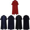 Mantello di Velluto Vampirico Per Cosplay di Halloween Con Stile Fantasy Per Adulti e Bambini
