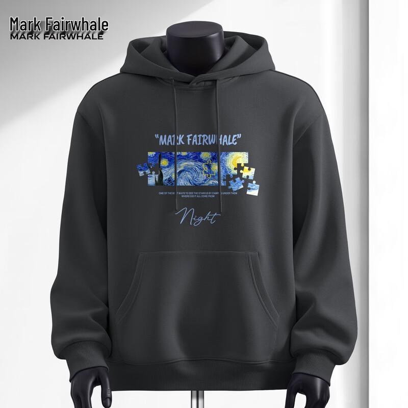 

Mark Fairwhale Men s Loose Fit American High Street Hooded Sweatshirt XL