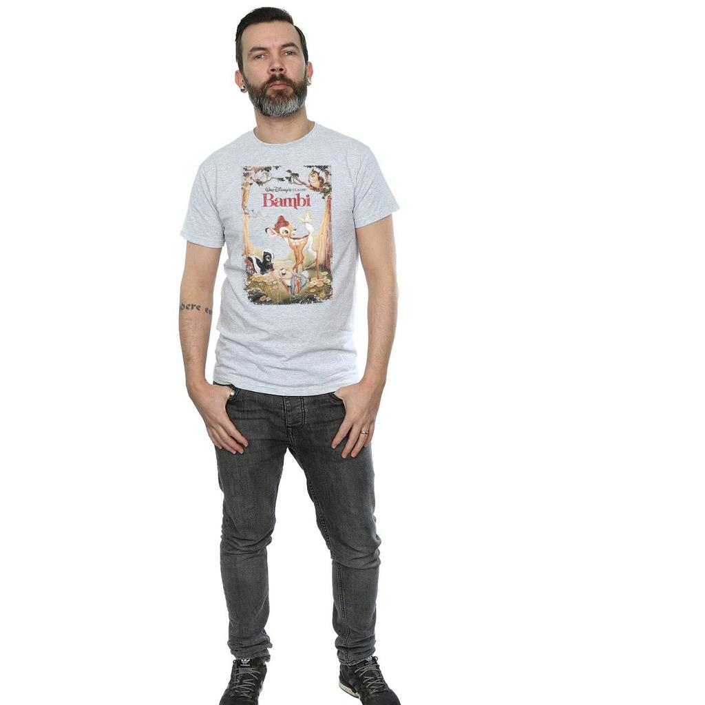 Bambi Mens Retro Poster T-Shirt