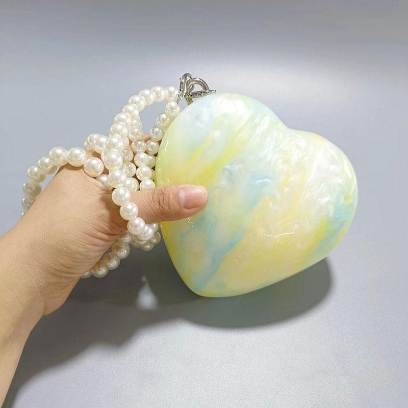 Banquet Female Bag Luxury Brand Wallets For Women Shoulder Crossbody Bag Handbags Acrylic New Style Bags Ladies Pouch Love Bag