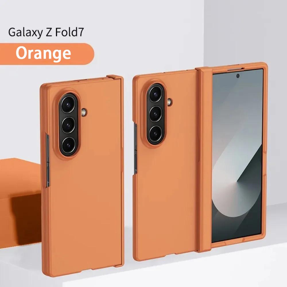 Skin Feel Slim Case for Samsung Z Fold 7 Flod 6 5 4 3 5G Zflod 5 flod4 Candy Plastic Fold Shockproof Hinge Protection Hard Cover