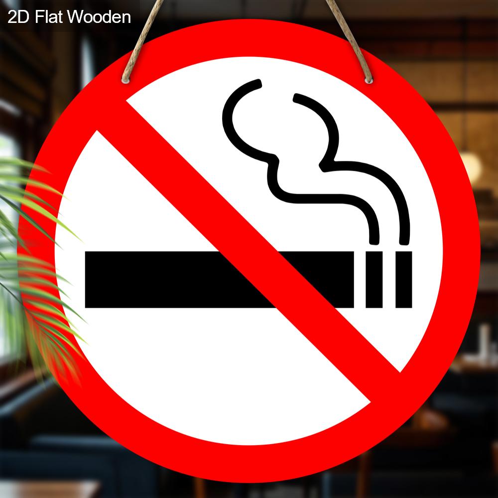 2 Stück Russische Holz-Warnschilder - Rundes Hängeornament für Haustür, Wand, Bar, Innendekoration