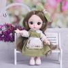 16 CM Mini Mobile 21 Bambole Snodate Giocattolo per Ragazze 3D Grandi Occhi BJD Principessa Abiti Completi Collezione di Abiti Regalo di Bambole per Bambini