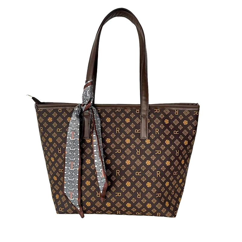 Europäischer und amerikanischer Stil Tragetasche große Kapazität Mode klassisch Pendler Umhängetasche vielseitig lässig große Tasche Damen