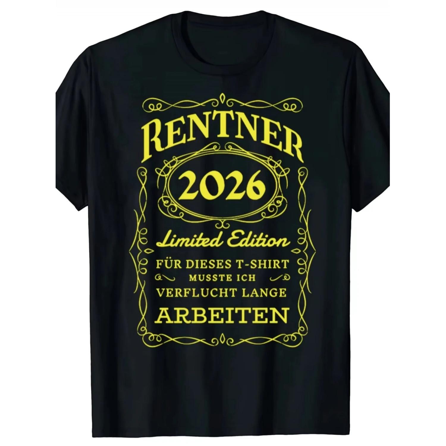 

Men s Humorous Pattern T-shirt - The Perfect Choice for Loose Fit Retirees, Retirement T-shirt _ Interesting Design T-shirt S чёрный