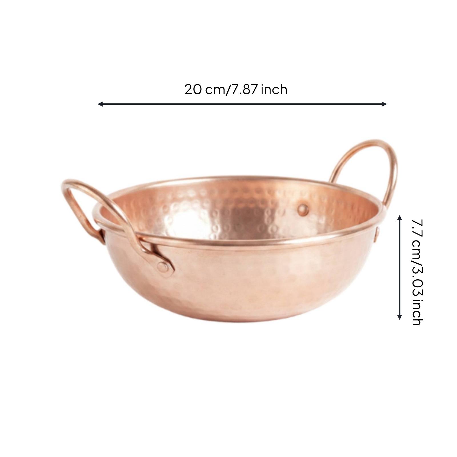 Hammered Copper Pot Sturdy with Loop