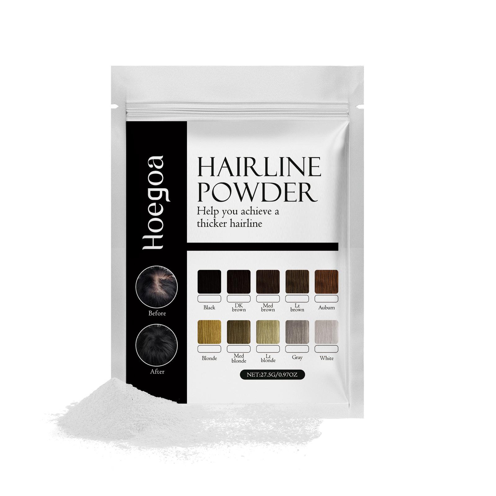 

10-цветная пудра для линии роста волос, густое и красивое наполнение волос, освежающая и пушистая пудра для теней на верхней части линии роста волос