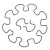 ERINGOGO 15pcs Steering Wheel Clamp Spring Replacement Window Crank Rim