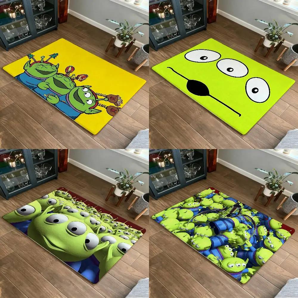 3 Eye-A-AlienS Floor Mat Durable Carpet Rug For Footpad Mats Style Soft Bedroom Floor House Laundry Room Mat Anti-skid