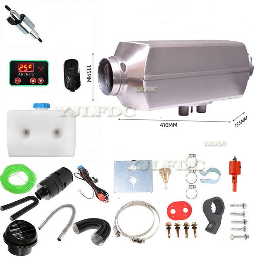 5KW 12V&24V Split machine Aluminium case Diesel Heater  Remote Control Dc/AC for RV Trailer Camper Van Boat Bus 12V 5000W