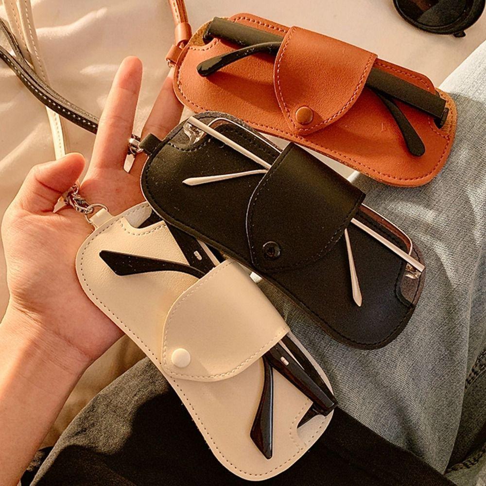 Hanging Neck Glasses Storage Bag Eyewear Protector Case Sunglasses Eyeglass Bag  Outdoor