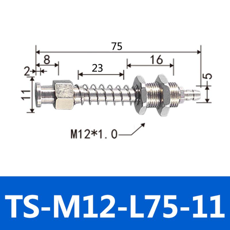 M12 Top Air Admission Sucker Buffer Connecting Rod Tools with Extended Thread for Pneumatic System Upgrade