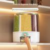 Rotating Grain Storage Jar: Airtight, Insect & Moisture-Proof Multi-Grid Container