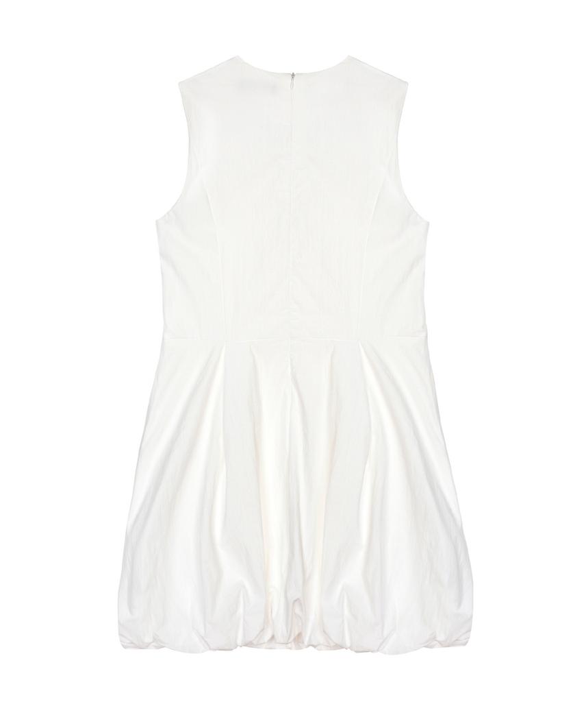 Nigaennikol Mini Ballon Sleeveless Dress_White