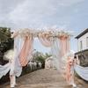 Silk Mesh Flower Poppy Window Large Flower Outdoor Wedding Decoration