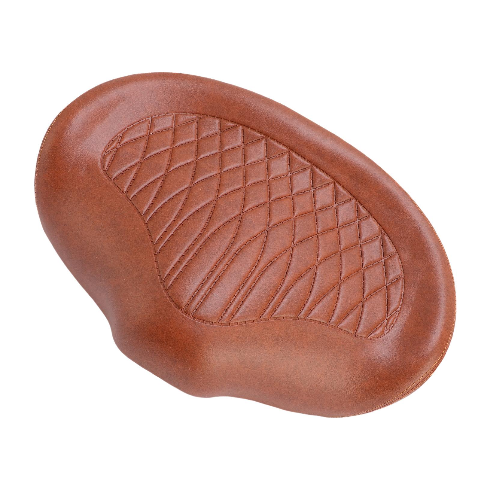 Bike Seat Cushion for Big Butt PU Leather Sponge Water Proof Wide Bike Saddle Seat for Electric Bikes Folding Bikes Mountain Bikes