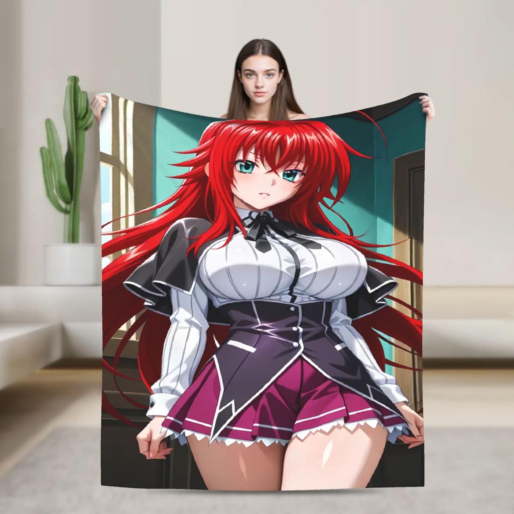 High School DxD  Blankets  Super Soft Comfortable Plush Bedding Throws For Children Bedroom Flannel Bedspread Bed Cover