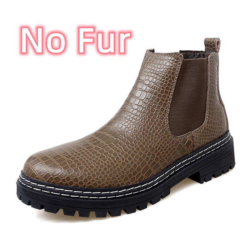 Стильные кожаные мужские высокие уличные ботинки 2024 Новое поступление Универсальные — фото 10