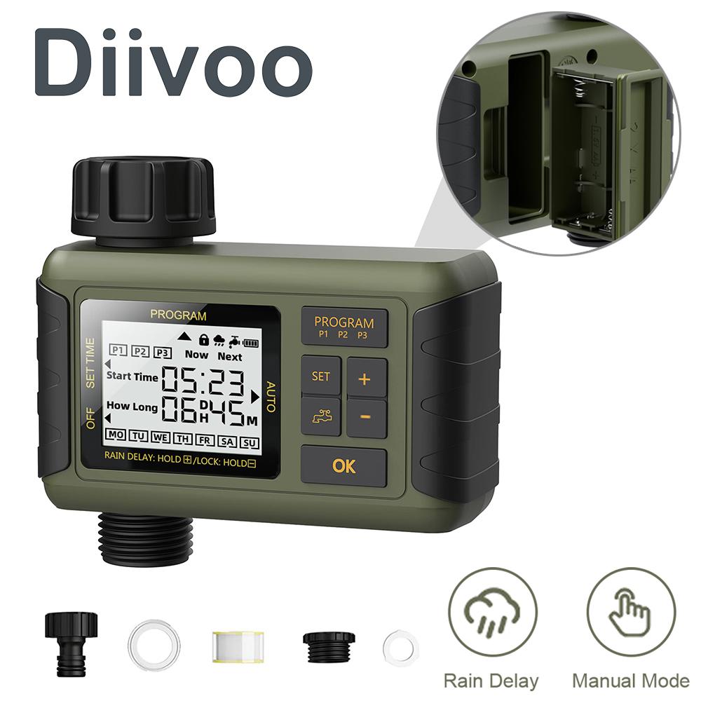 

Diivoo садовые таймеры для воды, клапан, устройство управления поливом, таймер капельного полива, автоматический контроллер полива, оборудование