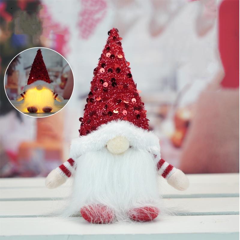 1PC/4PCS Christmas Gnome Doll Elf with Led Night Light Christmas Decorations for Home Xmas Navidad 2026 New Year Children's Gift