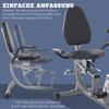 Ergometer mit LCD-Display, 8-stufige einstellbare Magnetwiderstand, Liegeergometer mit Herzfrequenzsensoren