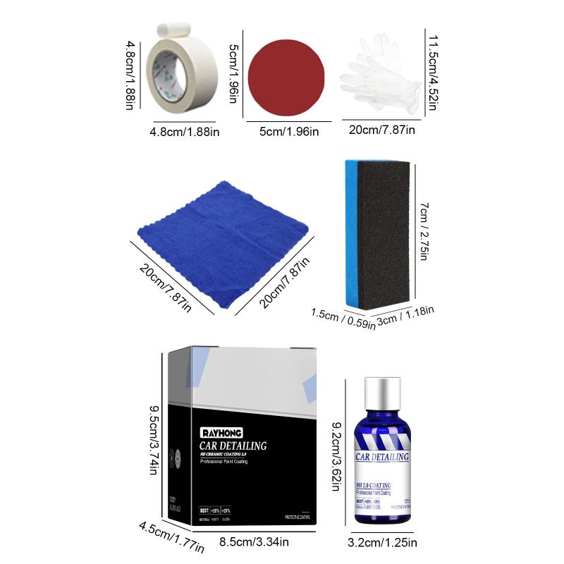 Nano Coating Automotive Ceramic Crystal Plating High Gloss Waterproof Superhydrophobic For Car Detailing