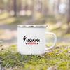 Thank You Nounou French Printed Enamel Mugs Coffee Cups Drink Wine Juice Mug Dessert Cocoa Milk Handle Cup Best Gift for Nounou