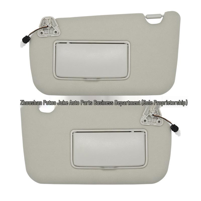 Compatible Grey Sun Visor with Wire for 2013-2019 Nissan Sentra, Part No. 96400-3SG8A