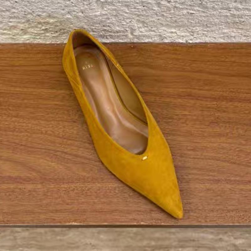 2026 Spiss Tå Dame Loafers Sko Flats Grunn Mote Sko Sexy Høst Dame Sandaler Designer Fritid Komfortabel Chaussure Femme