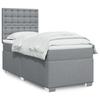 VidaXL Bed Slat Base with Mattress Light Grey 80x200 Cm Fabric, Bed, Platform Bed, Panel Bed, Furniture of 3292629
