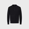 AND Z Men'S Merino Wool Fine Knit Collar Sweater_Bzf4Et1105Bk