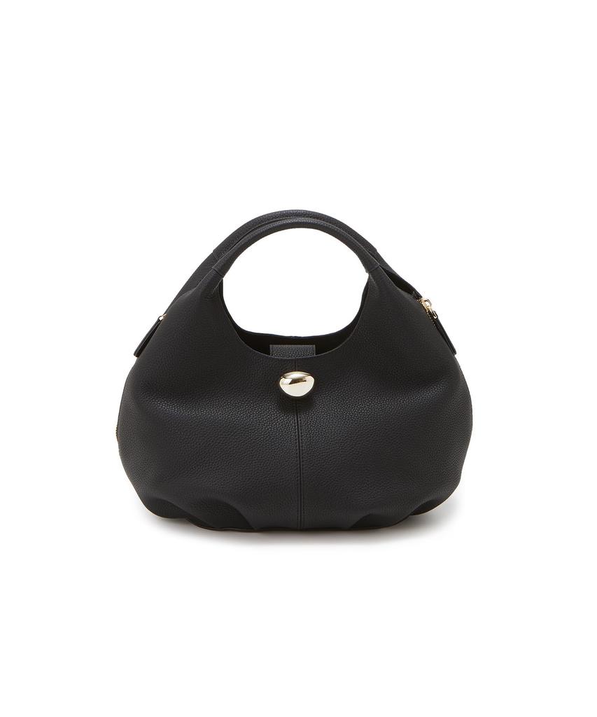 Topkapi Shrink Leather Shoulder Bag with Metal 501063002123 Women's 2-Way Parts, Black,
