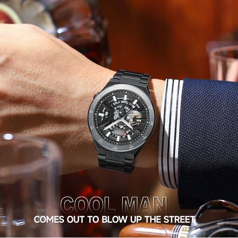 CURREN Casual Fashion Multifunction Mechanical Watch for Men Top Brand Luxury Original Stainless Steel Wrist Watch