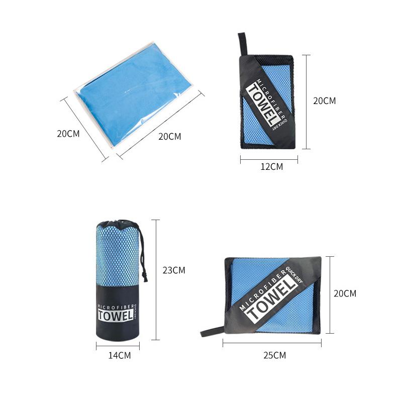 Quick-Drying Sports Towel 40X80Cm Blue Grey Green Orange Swimming Gym Fitness Camping Running Beach Washcloth Towels