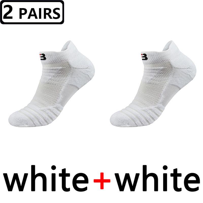 2 Pairs Size47,48 Quality New Men Outdoor Sports Elite Basketball Sock Cycling Compression Socks Cotton Towel Bottom Men's Socks