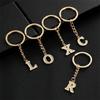 26 Alphabet Schlüsselanhänger Initial Schlüsselanhänger Zubehör Anhänger für Geldbörse Rucksack Handtasche Charms