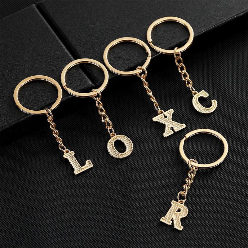 26 Alphabet Schlüsselanhänger Initial Schlüsselanhänger Zubehör Anhänger für Geldbörse Rucksack Handtasche Charms