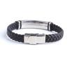 Punk SOS Medical Custom Text Leather Bracelets For Women The Snake Emblem Rod of Asclepius Stainless Steal Men Bracelets Jewelry