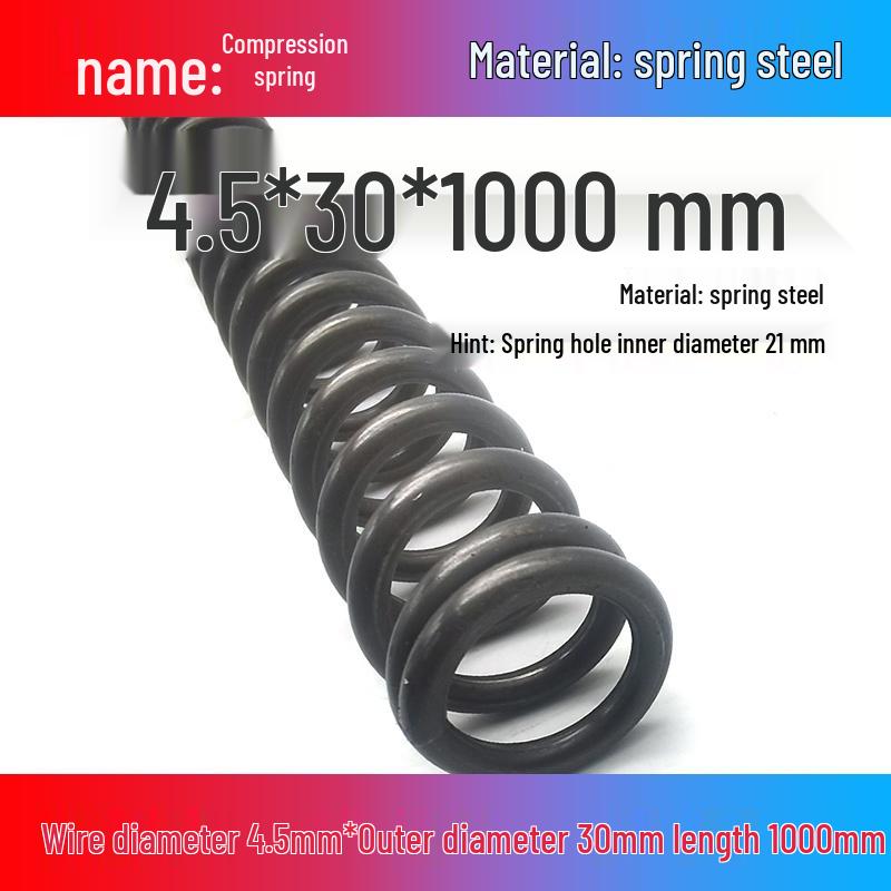 Spring Wire: 1m Long, Soft Pressure, Manganese Steel, 0.3-4.5mm Diameter, Yellow Compression Return.