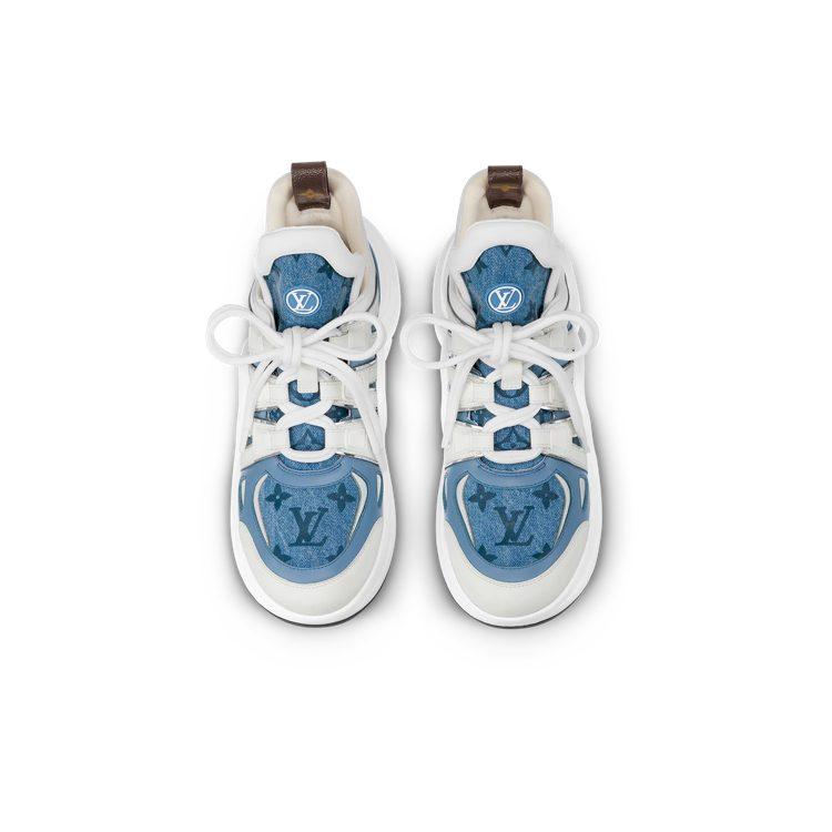 Louis Vuitton Archlight Low Top Sports Casual Shoes Women's White Blue 1ABHPN