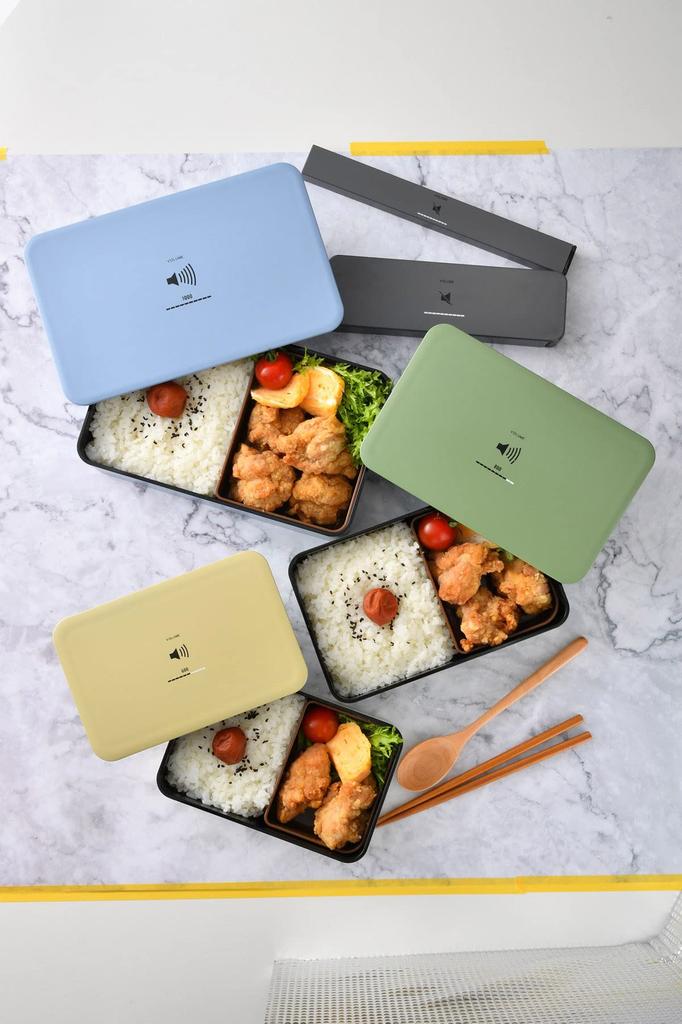Tatsumiya HAKOYA Lunch Made In Japan "VOLUME" Box, Single-Layer Lunch, Medium, 800ml, Green, 303322,