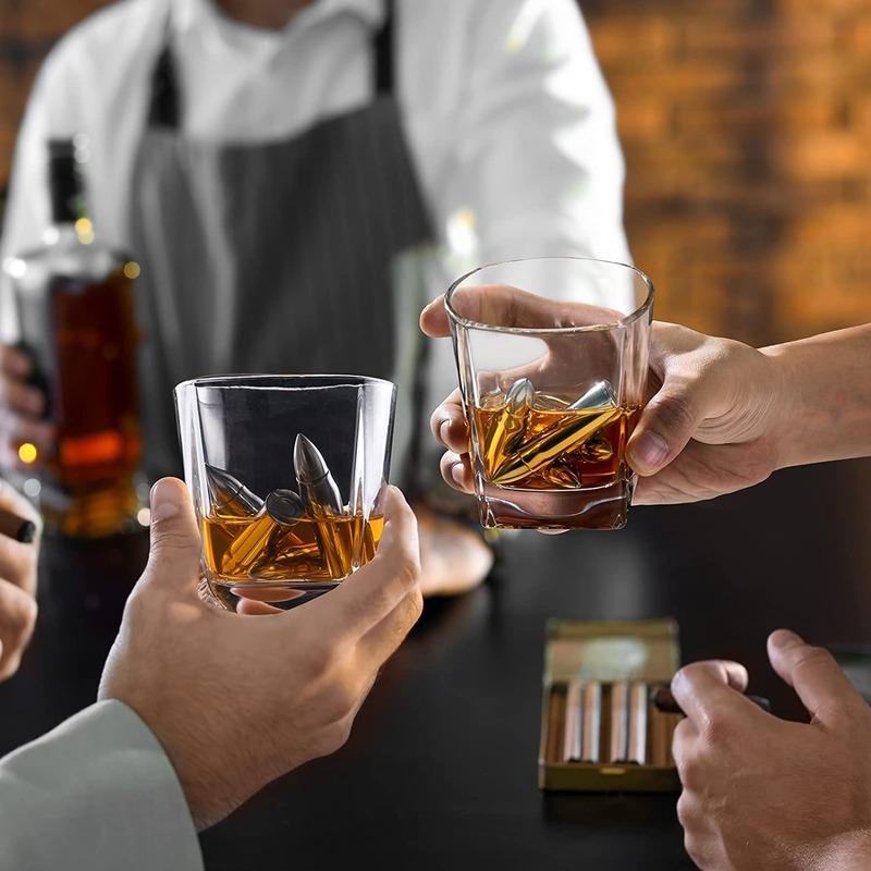 304 Stainless Steel Bullet Ice Cube Whiskey Stone Red Wine Cooling Cooling Ice Cube