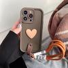 Apple 17Promax Mobile Phone Case Anti-Drop Portable Rope Love Iphone16 Camellia Fine Hole All-Inclusive Silicone Soft