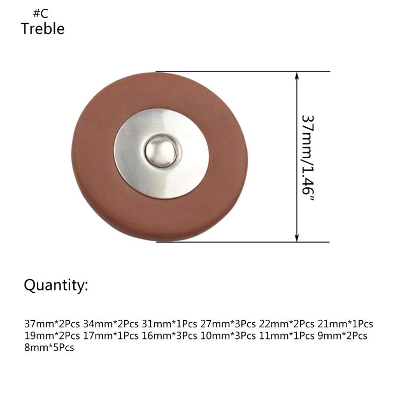 Saxophone Leathers Pads Button Leathers Pads Replacement Sax Leathers Cushion