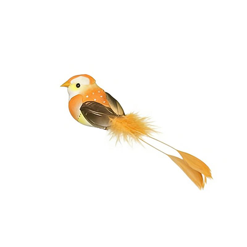 Милые искусственные птицы, поддельные пенопластовые животные, имитация, модели птиц с перьями, синица, поделки своими руками, украшение для дома, сада