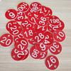 Set di 100 etichette rotonde con numeri identificativi per porte, per portachiavi, numeri colorati da 1 a 100.