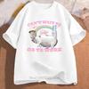 Summer Cant Wait To Go To Work Funny Cat Print Tshirt Women Funny Meme Fashion Streetwear ONeck Short Sleeve Tops Tshirts