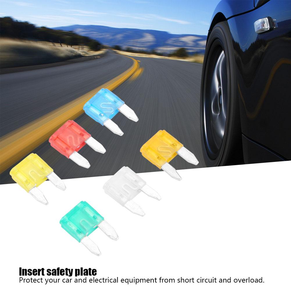 

60 шт. Разноцветный Профиль Маленький Размер Мини Ножевые Предохранители Ассортимент Авто Автомобиль Грузовик Набор Предохранителей (S)