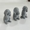 3D Printed Cat Figurine Kittens Hear Speak See No Evil Statue Miniature Cat Ornament Cat Lover Gift for Desk Shelf Cabinet Decoration